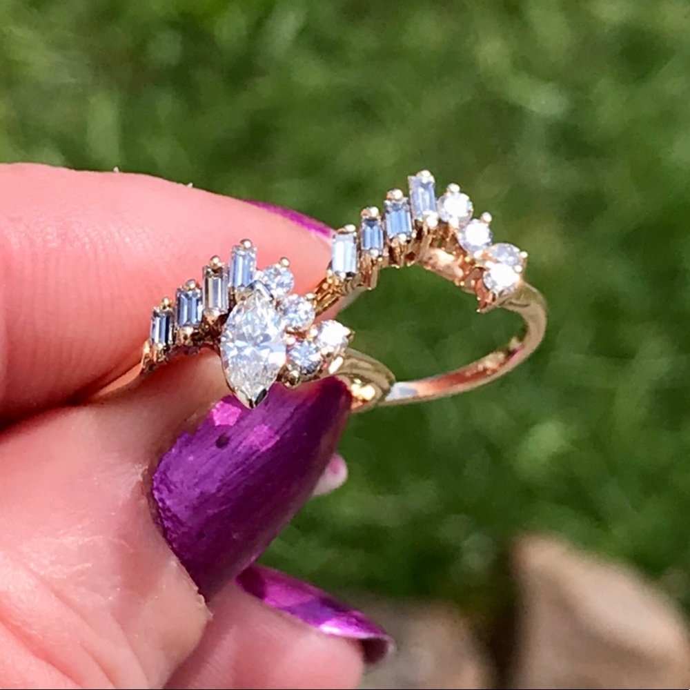 ❌❌❌SOLD❌❌❌DIAMONDS IN 14 KT GOLD RING - Picture 9 of 16